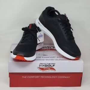 Skechers GO GOLF Men's Size 8 Max Fairway 3 Water Repellent BLACK/RED 214029 New